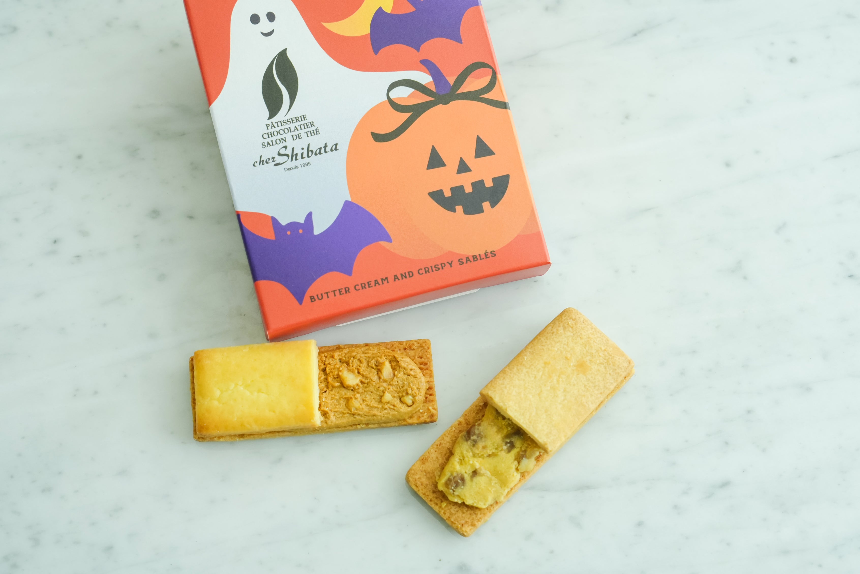 9月1日から販売開始　ハロウィンサブレサンド2個入